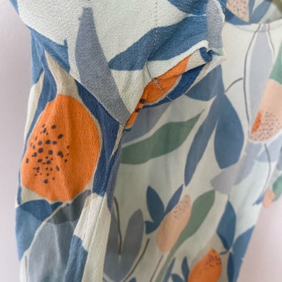 WHITE Stuff peach retro boho design short sleeve top - Picture 6 of 10